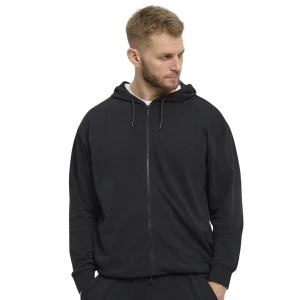 Duża bluza męska rozpinana gładka z kapturem North 56°4 99330-0099 czarna