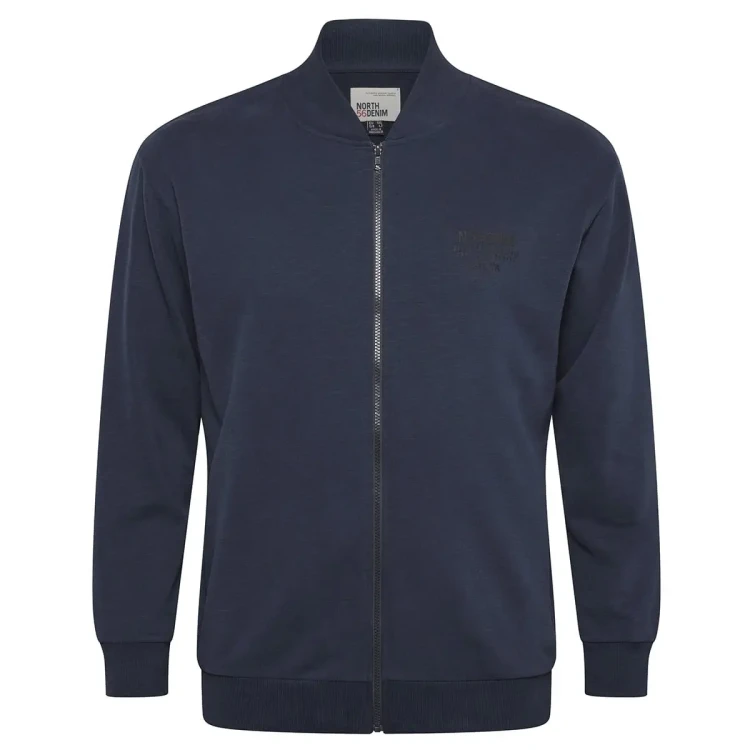 granatowa bluza rozpinana plus size