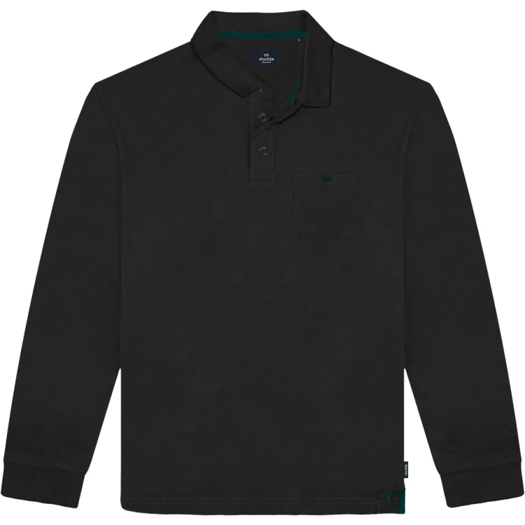 czarna koszulka polo meska plus size