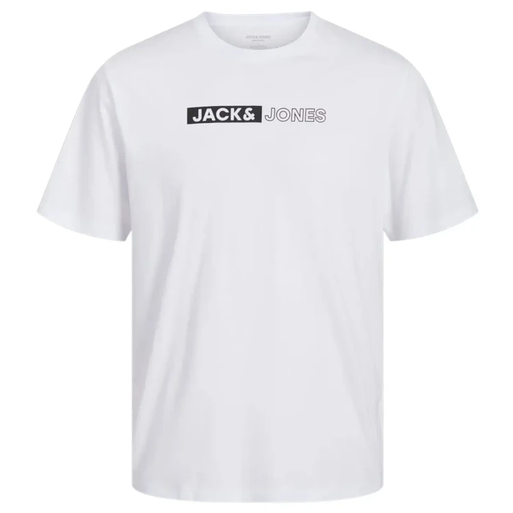 duzy meski bialy tshirt z napisami
