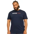 granatowy duzy meski tshirt z napisami