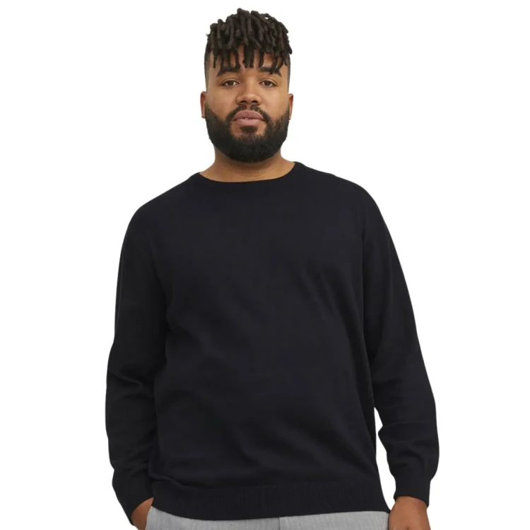 czarny gladki sweter xxl Jack Jones