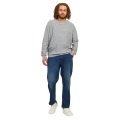 ciemnoniebieskie meskie duze spodnie jeansowe