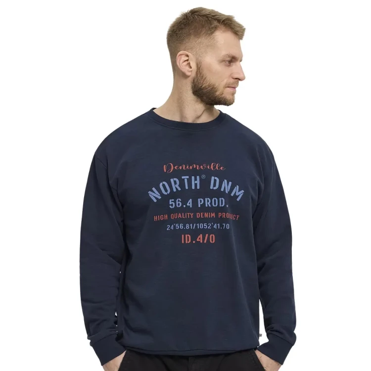 granatowa bluza bez zamka duze rozmiary