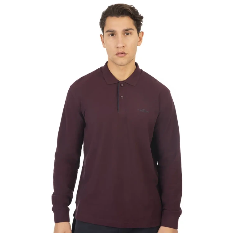bordowa meska polowka plus size