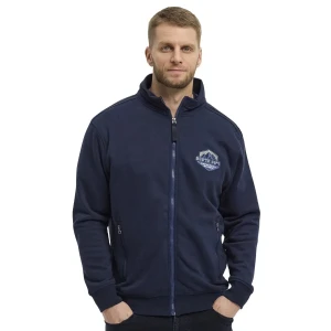 Duża bluza męska rozpinana ze stójką North 56°4 43116-0580 granatowa