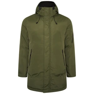 Duża męska kurtka z kapturem zimowa parka Kam KV140 khaki