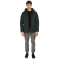 duza ciemnozielona kurtka softshell Double