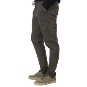 Duże męskie spodnie bojówki proste nogawki Double Urban Outfitters CCP-4014 khaki