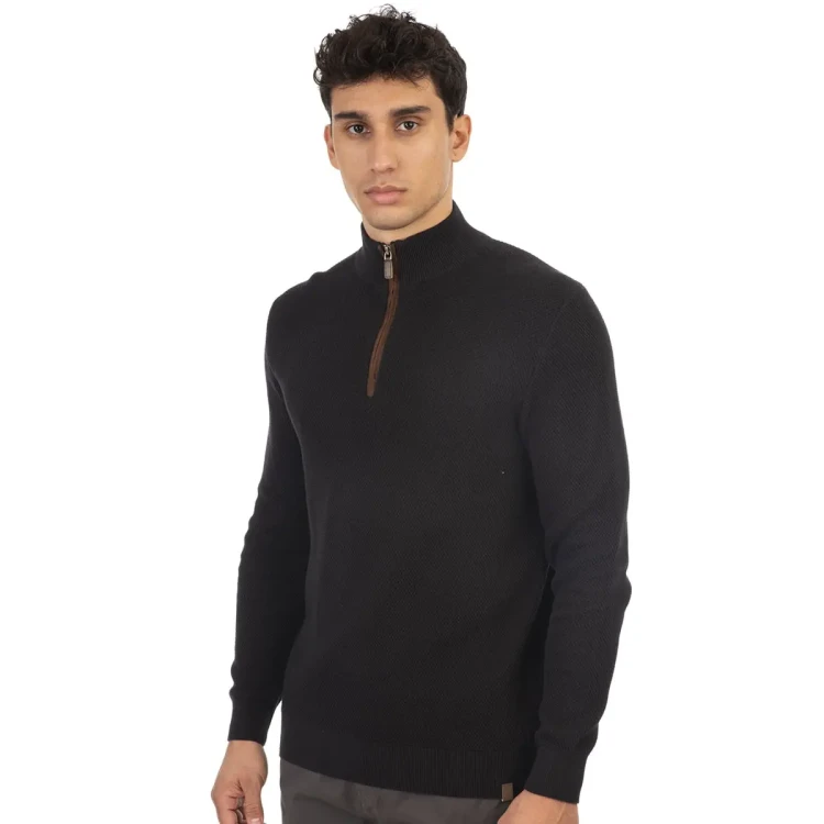 wygodny czarny meski sweter