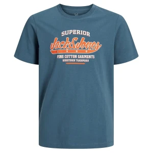 Duża męska koszulka z nadrukiem t-shirt Jack & Jones 12258870 ciemnoniebieski