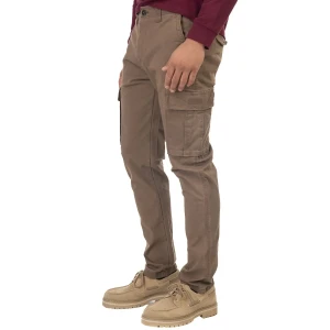 Duże męskie spodnie bojówki Double Urban Outfitters CCP-4001 brązowe