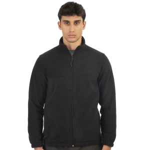 Duża polarowa bluza męska z kieszeniami Double Urban Outfitters MFT-7000 czarna