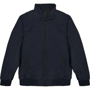Duża męska kurtka przejściowa ze stójką Double Urban Outfitters MJK-2017 granatowa