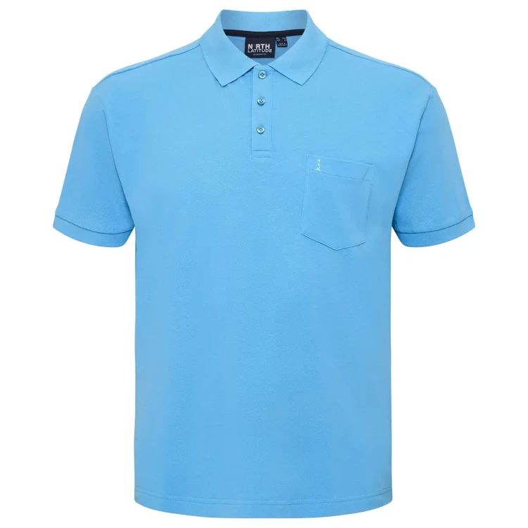 turkusowa koszulka polo meska plus size