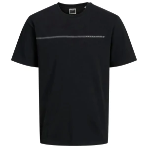 Duża męska koszulka z napisem Jack & Jones 12274703 czarna