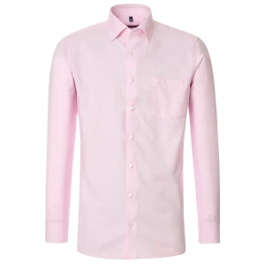 Duża męska elegancka gładka koszula długi rękaw NON IRON Casa Moda 344321400-400 jasnoróżowa