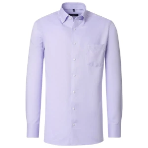 Duża męska elegancka gładka koszula długi rękaw NON IRON Casa Moda 344321400-900 jasnofioletowa
