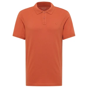Duża męska koszulka polo gładka z kołnierzykiem Mustang 1016293-7105 pomarańczowa