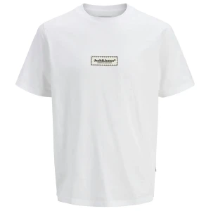 Duża męska koszulka z napisem t-shirt Jack & Jones 12278571 biały