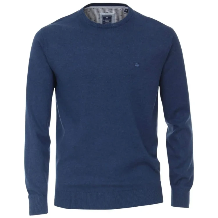 duzy meski sweter ciemnoniebieski casual