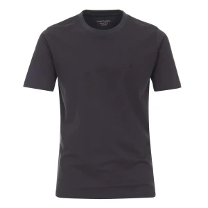 Duża męska koszulka gładka t-shirt Casa Moda 4200-766 grafitowy