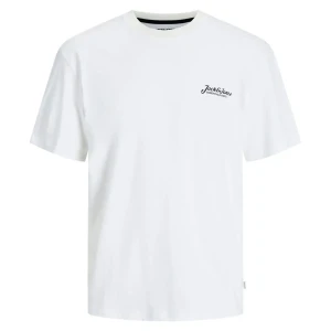 Duża męska koszulka z napisem Jack & Jones 12275808 biała