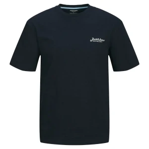 Duża męska koszulka z napisem Jack & Jones 12275808 granatowa