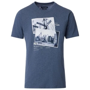Duża męska koszulka t-shirt z nadrukiem Casa Moda 954383900-126  ciemnoniebieski