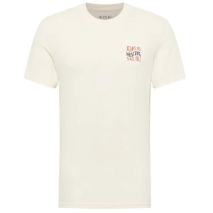 Duży t-shirt koszulka męska Mustang 1016267-2013 kremowa