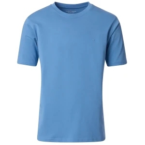 Duża męska koszulka gładka t-shirt Casa Moda 4200-161 jasnoniebieski