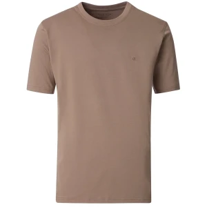 Duża męska koszulka gładka t-shirt Casa Moda 4200-625 jasnobrązowy