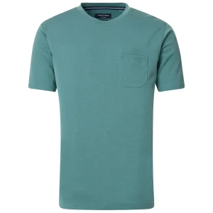 Duża męska koszulka z kieszonką t-shirt Casa Moda 913699100-393 zielona