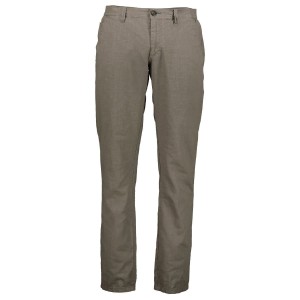 Duże męskie lniane spodnie chinosy z gumką w pasie Redpoint Halifax 80175-7428-000-2900 khaki