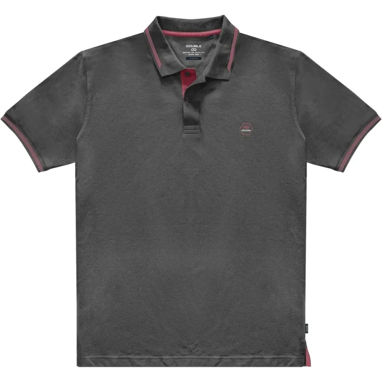 ciemnoszara polo dla duzych nastolatkow 8xl