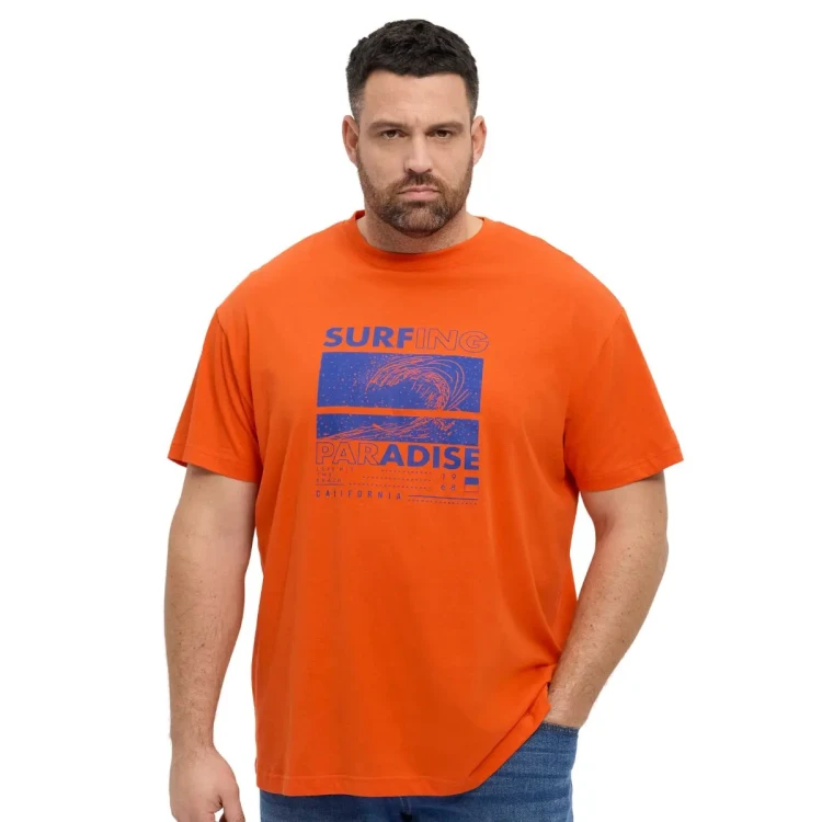 koszulka plus size pomaranczowa xxxl