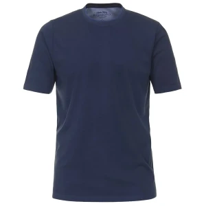 Duża męska gładka koszulka t-shirt Redmond 231930650-100 granatowy