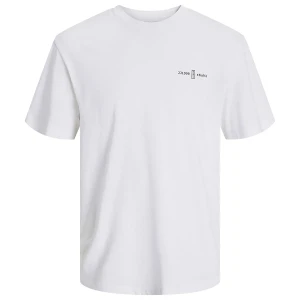 Duża męska koszulka z nadrukiem na plecach t-shirt Jack & Jones 12275785 biały