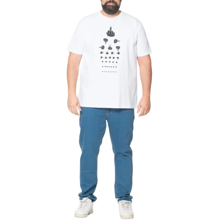 bawelniany t-shirt meski plus size