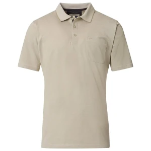 Duża męska koszulka polo gładka Redmond 912-200 beżowa