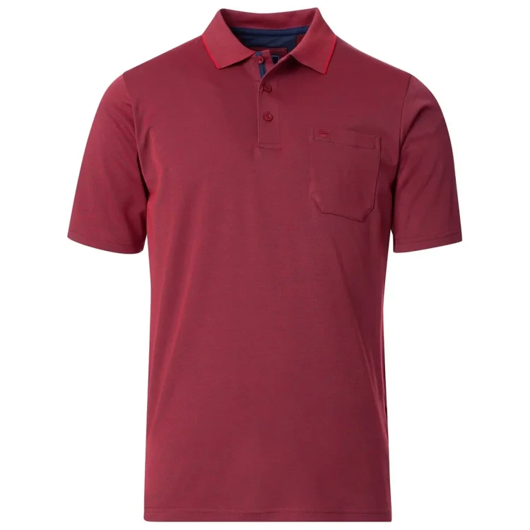 bordowa koszulka polo meska 4xl