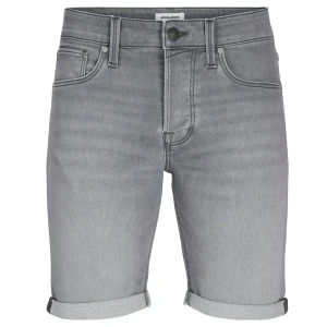 Duże męskie jeansowe krótkie spodenki Jack & Jones 12274053 jasnoszare