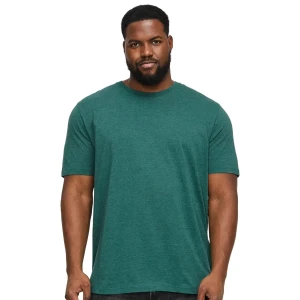 Duża męska koszulka z krótkim rękawem t-shirt gładki Jack & Jones 12229640 morski