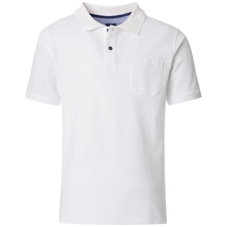 biala klasyczna polowka dla mezczyzn 4xl