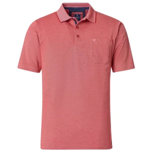 Duża męska koszulka polo gładka Redmond 912-56 koralowa