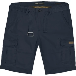 Duże męskie spodenki bojówki z paskiem Double Urban Outfitters MSHO-7011 granatowe