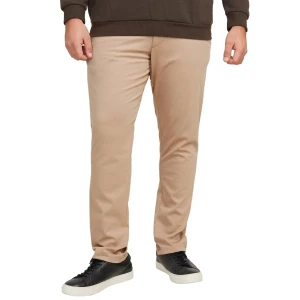 Duże męskie spodnie chinosy Jack & Jones 12250503 beżowe