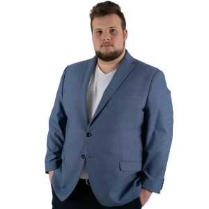 Duża męska marynarka plus size  Konik Edmund 610 ciemnoniebieska