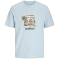 blekitny t-shirt dla duzego faceta 6xl