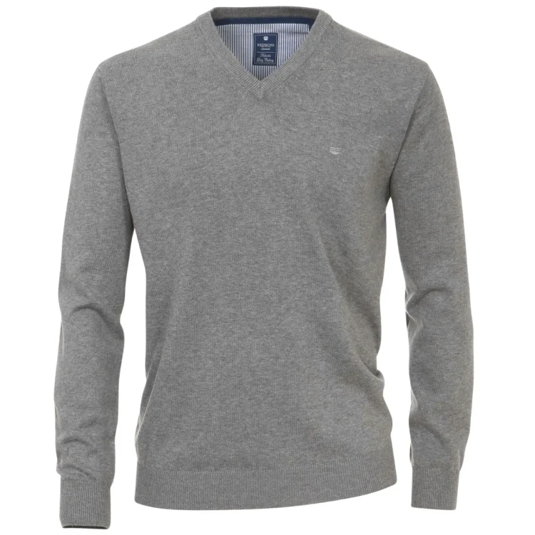 duzy meski sweter dekolt w serek xxl